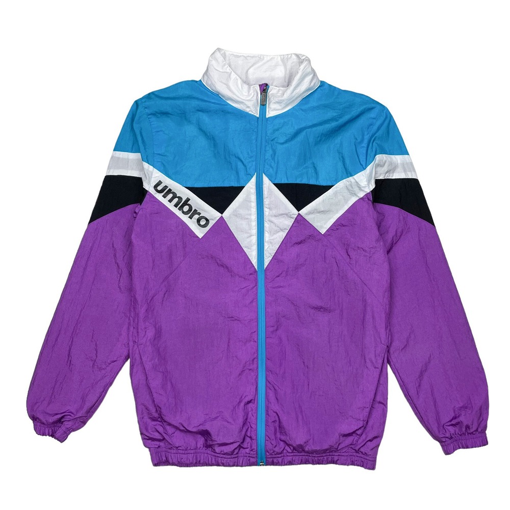 Women's Umbro Retro Nylon Windbreaker jacket Size Small - Purple